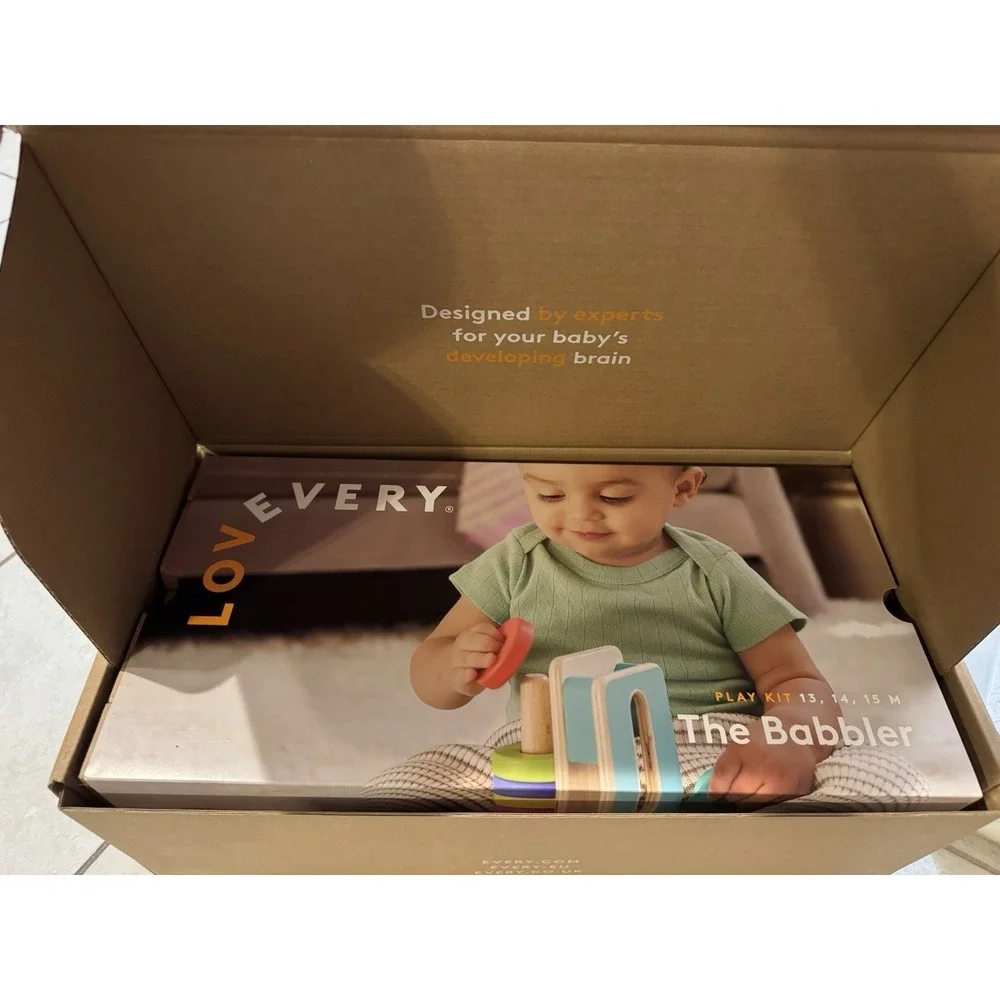LOVEVERY Educational Learning Toys The Babbler Play Kit For Months 13, 14, 15